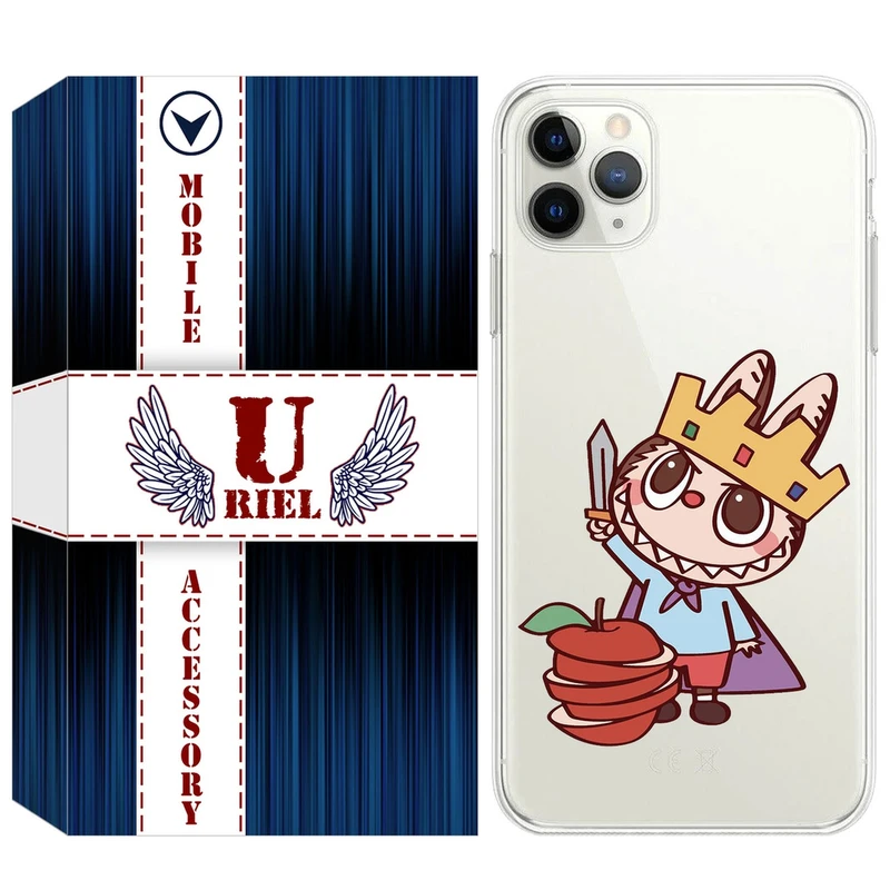 کاور یوریل مدل Clear کد 120 طرح لبوبو Labubu مناسب برای گوشی موبایل اپل iPhone 11 Pro Max