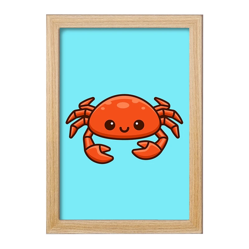 تابلو خندالو مدل حیوانات آبزی خرچنگ کد 28156