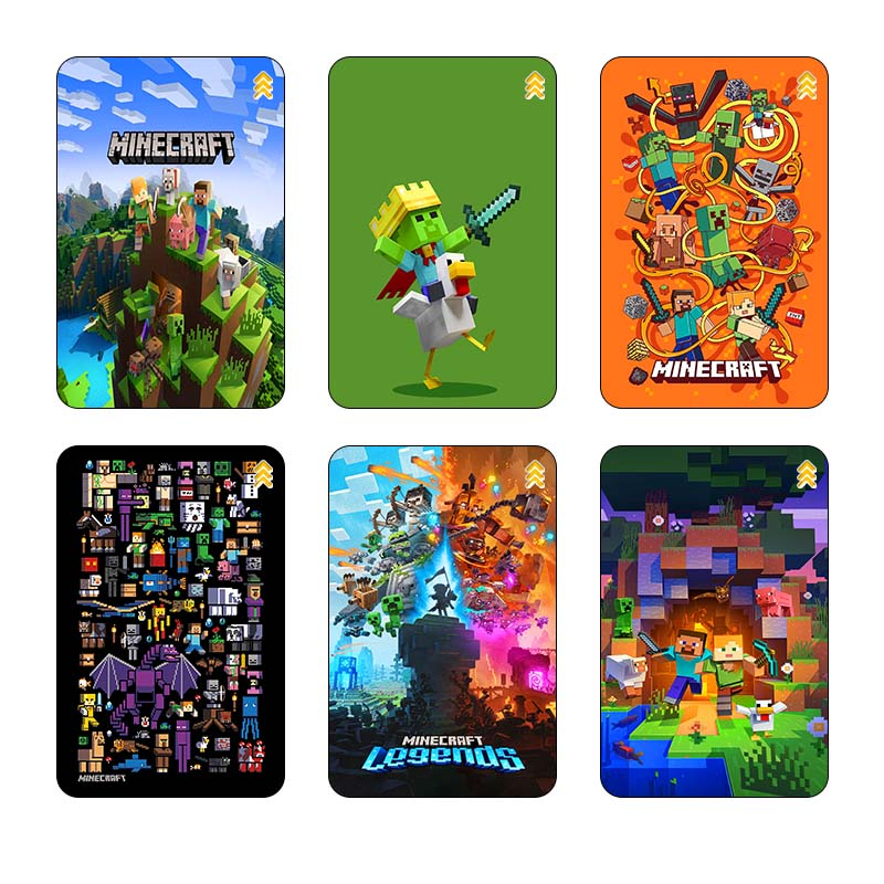 استيکر کارت کارنيکا طرح ماینکرفت Minecraft کد 13619 مجموعه 6 عددی