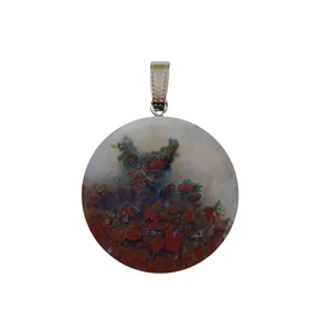 آویز گردنبند مدل عقیق شجر کد As4