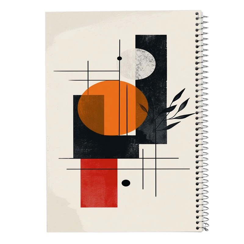 دفتر ژورنال نویسی 50 برگ مدوپد مدل نقطه ای طرح اشکال فانتزی کد DF16365