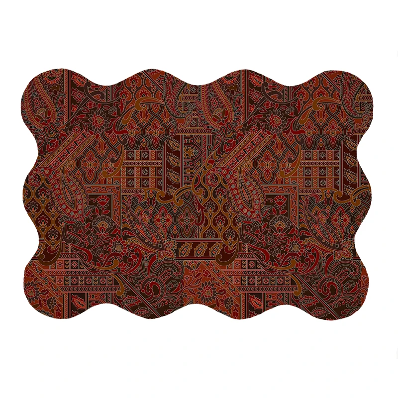 پادری مدل دالبر طرح کلاسیک کد 6034 سایز 80x110 سانتی متر