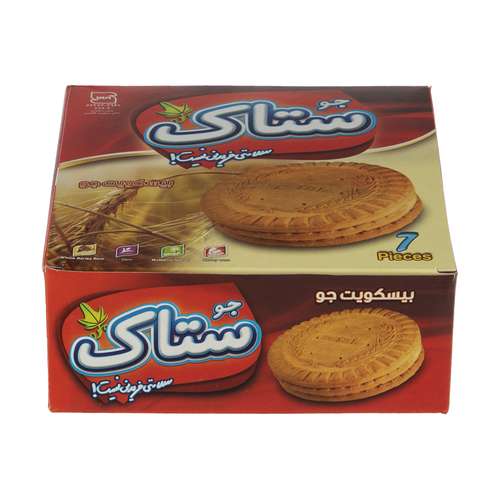 بیسکویت جو ستاک - 370 گرم 