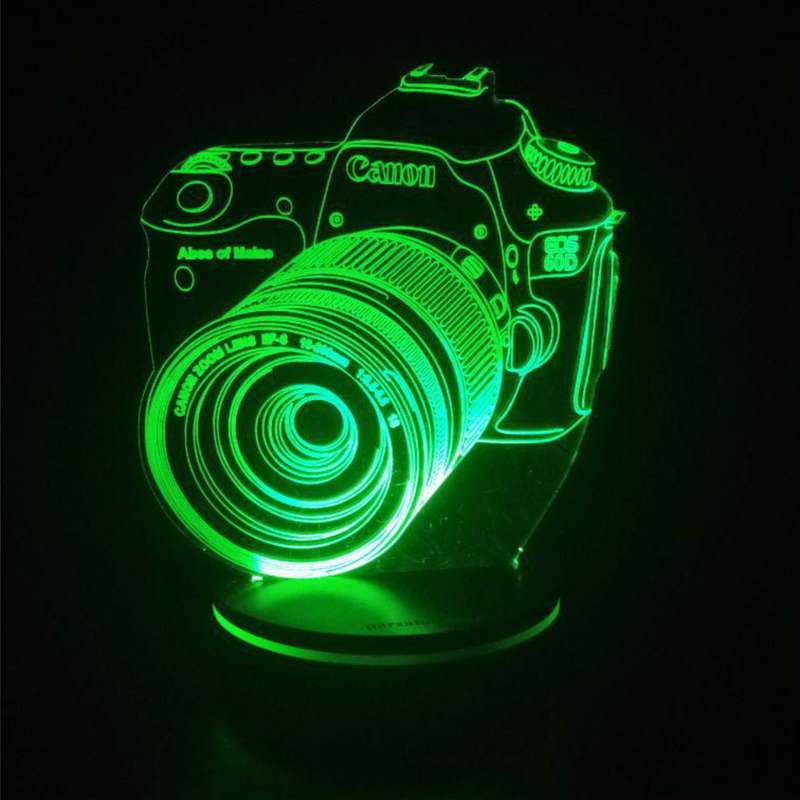 چراغ خواب پارسافن لیزر طرح دوربین عکاسی 16 رنگ ریموت دار