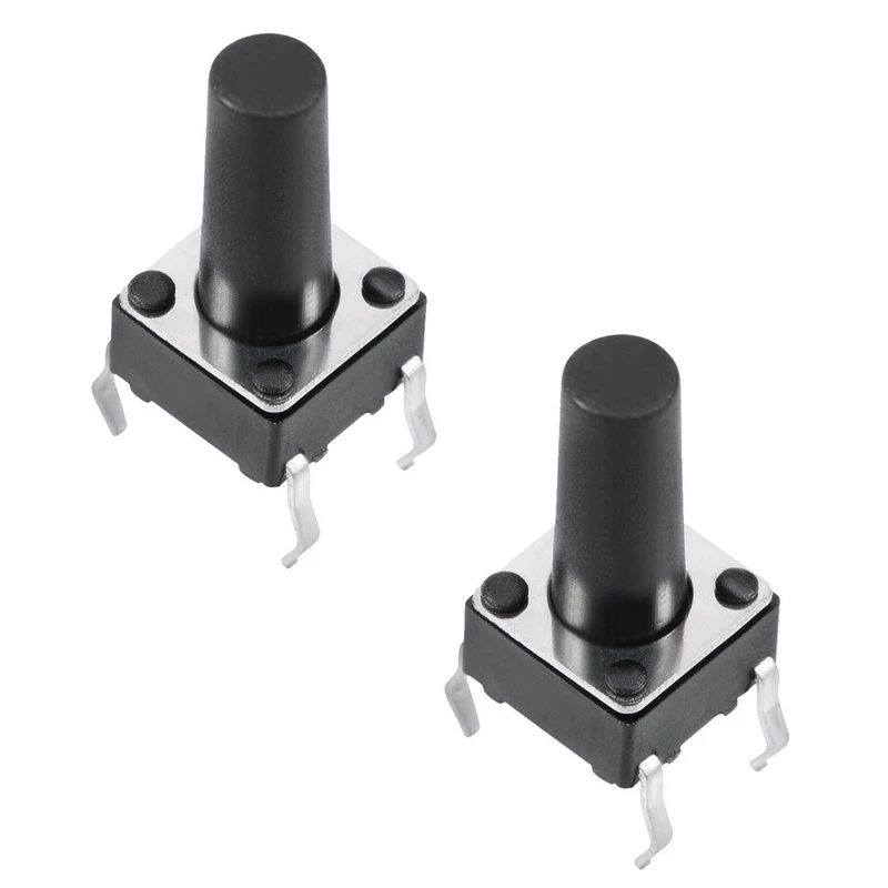 میکرو سوئیچ مدل Vertical-6×6×12-4P بسته 2 عددی