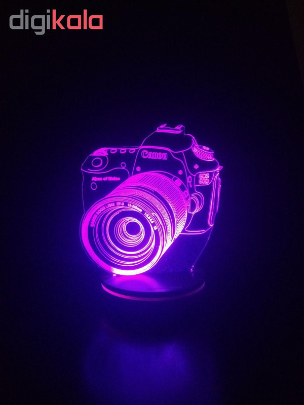 چراغ خواب پارسافن لیزر طرح دوربین عکاسی 16 رنگ ریموت دار
