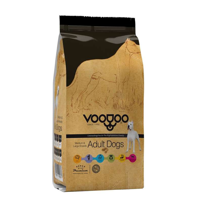 غذای خشک سگ وودو مدل medium and large breeds وزن 10 کیلوگرم