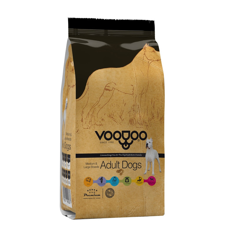 غذای خشک سگ وودو مدل medium and large breeds وزن 10 کیلوگرم