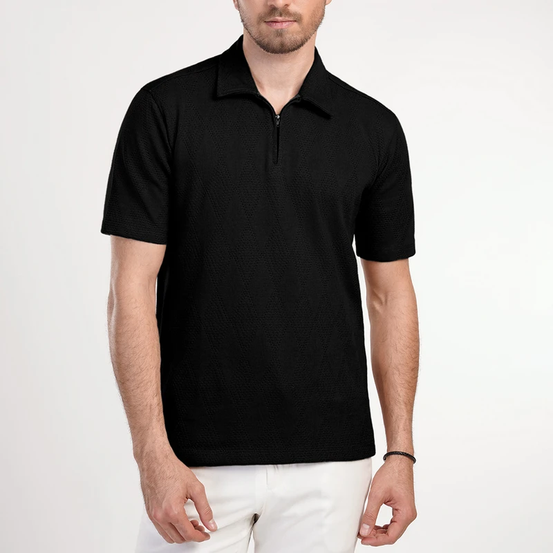 پولوشرت آستین کوتاه مردانه ام کی مدل 30043