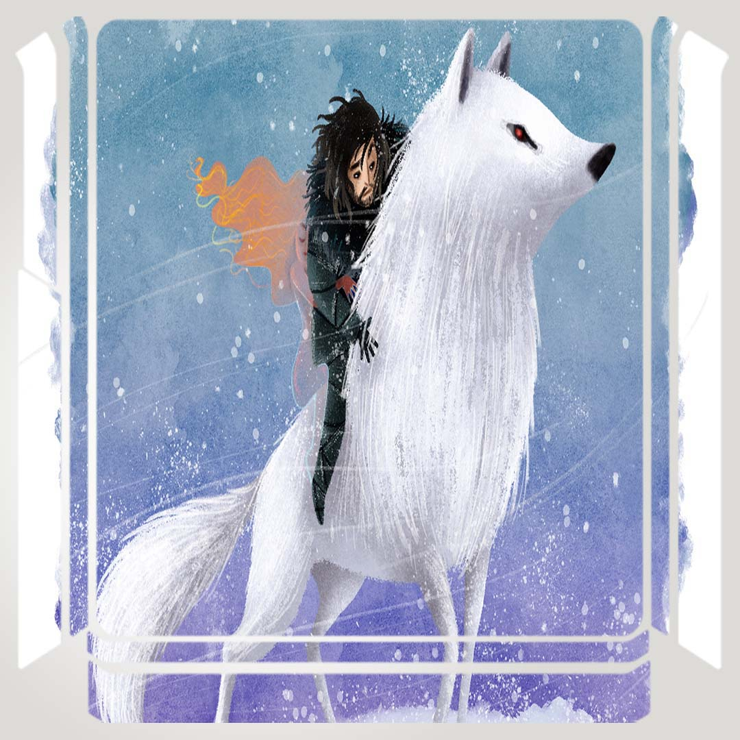 برچسب پلی استیشن ۴ مدل jon snow wolf digital کد PSS-343 