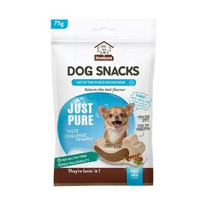 استخوان تشویقی هابون مدل Dog Snacks With Meat And Milk با طعم شیر و گوشت وزن 75 گرم

