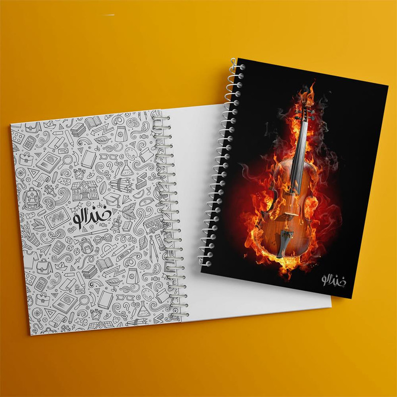 دفتر نت موسیقی 50 برگ خندالو مدل ویولن Violin کد 27960 دفتر نت موسیقی 50 برگ خندالو مدل ویولن Violin کد 27960