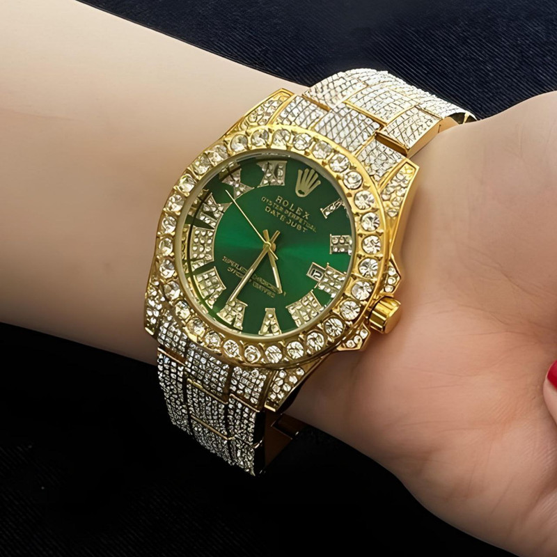 ساعت مچی عقربه‌ای مردانه  مدل فول نگین دیت جاست