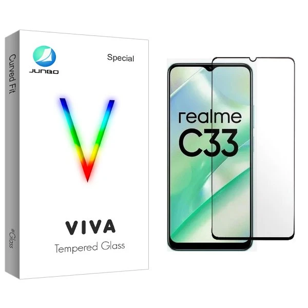محافظ صفحه نمایش شیشه ای جانبو مدل Viva مناسب برای گوشی موبایل ریلمی C33