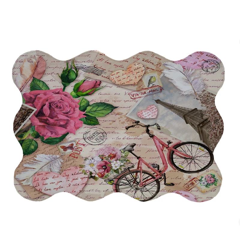 پادری مدل دالبر طرح دوچرخه کد 5260 سایز 80x110 سانتی متر