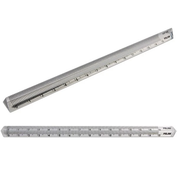 خط کش میلان مدل مثلثی سایز 15 سانتی متر