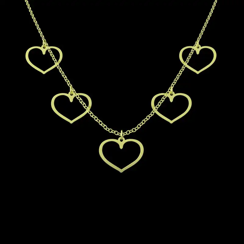 گردنبند طلا 18 عیار زنانه مدوپد مدل قلب کد RNA17527