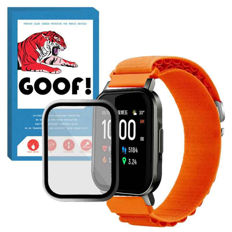 بند گوف مدل LOOP ALPINE مناسب برای ساعت هوشمند هایلو LS01 / LS02 به همراه محافظ صفحه نمایش