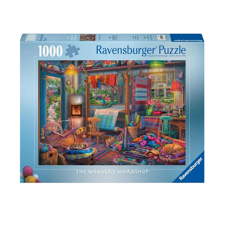 پازل 1000 تکه راونزبرگر مدل Weaver s Workshop کد 12000021 مناسب برای بزرگسال