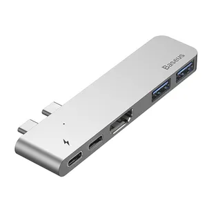 هاب 5 پورت USB-C باسئوس مدل CAHUB-B0G