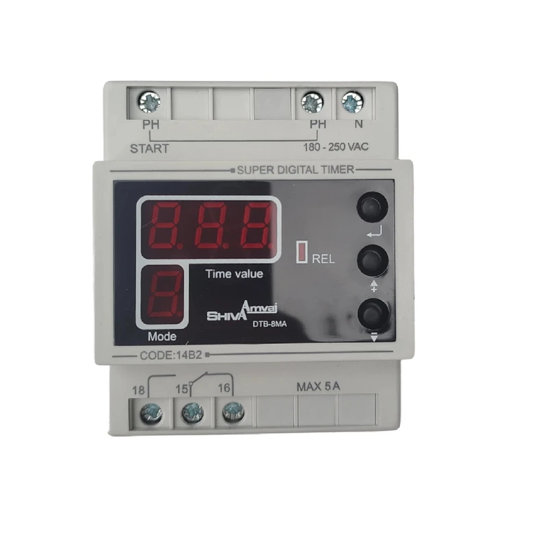 سوپر تایمر دیجیتال شیوا امواج مدل DTB-8MA کد 14B2 بسته بیست عددی