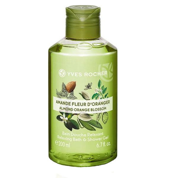شامپو بدن ایوروشه سری relaxing مدل almond orange blossom حجم 400 میلی لیتر
