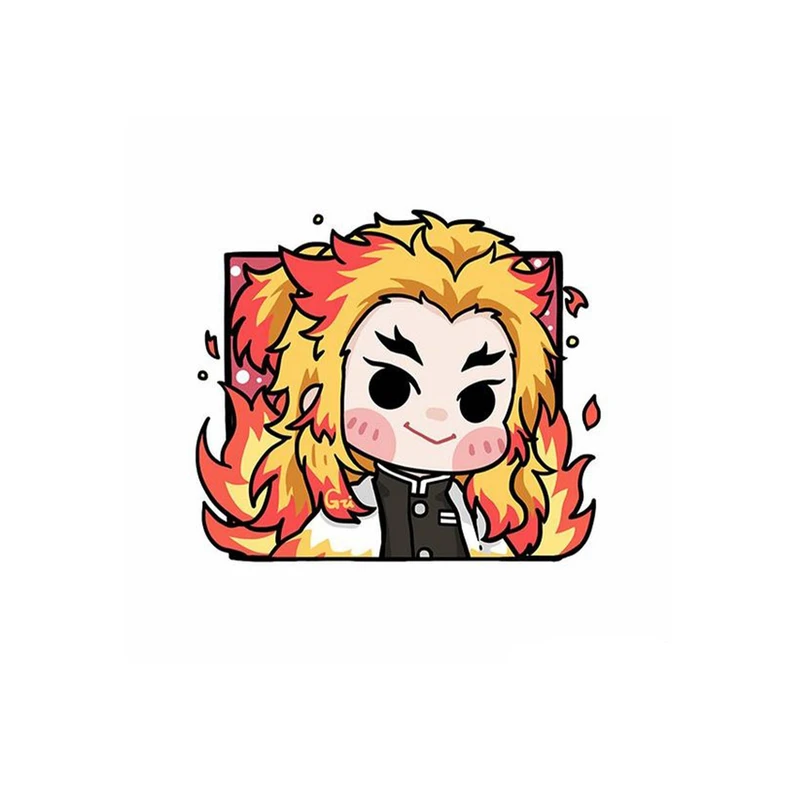 استیکر لپ تاپ و موبایل مدل انیمه طرح demon slayer Kyojuro Rengoku کد 1878