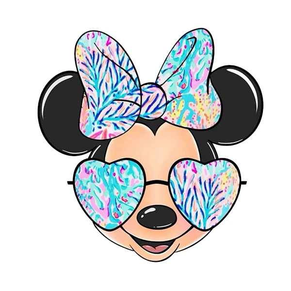  استیکر پارچه و لباس پاد آفرین طرح میکی موس کد 3659