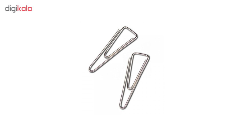 گیره کاغذ ژینگ وی مدل کله قندی استیل بسته 130 عددی