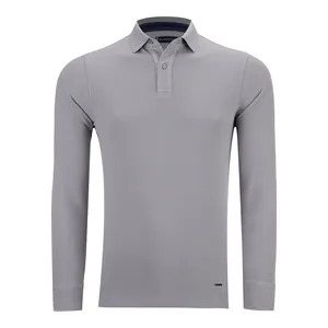 پولوشرت آستین بلند مردانه سیاوود مدل 2228911 A-LT GR