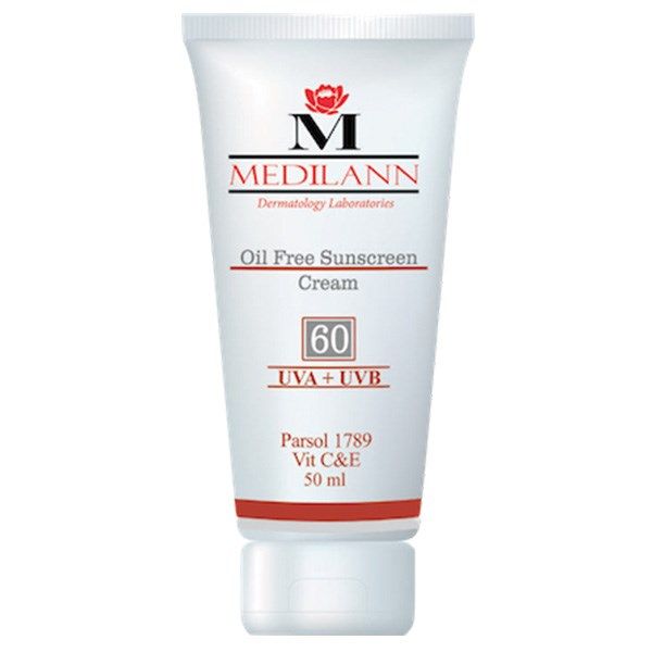 کرم ضد آفتاب رنگی مدیلن SPF60 مناسب پوست چرب  حجم 50 میلی لیتر -  - 1