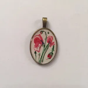 آویز طرح گل شقایق