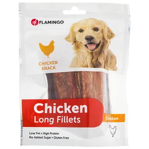 غذای سگ فلامینگو مدل Chicken Long Fillets - 501357 مقدار 170 گرم