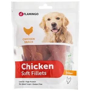 غذای سگ فلامینگو مدل Chicken Long Fillets - 512032 مقدار 170 گرم