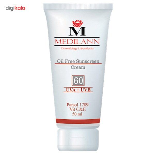 کرم ضد آفتاب رنگی مدیلن SPF60 مناسب پوست چرب  حجم 50 میلی لیتر -  - 2