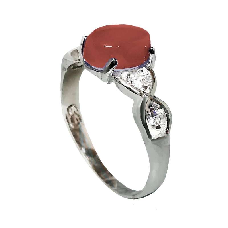 انگشتر نقره زنانه مدل عقیق یمنی YW4154