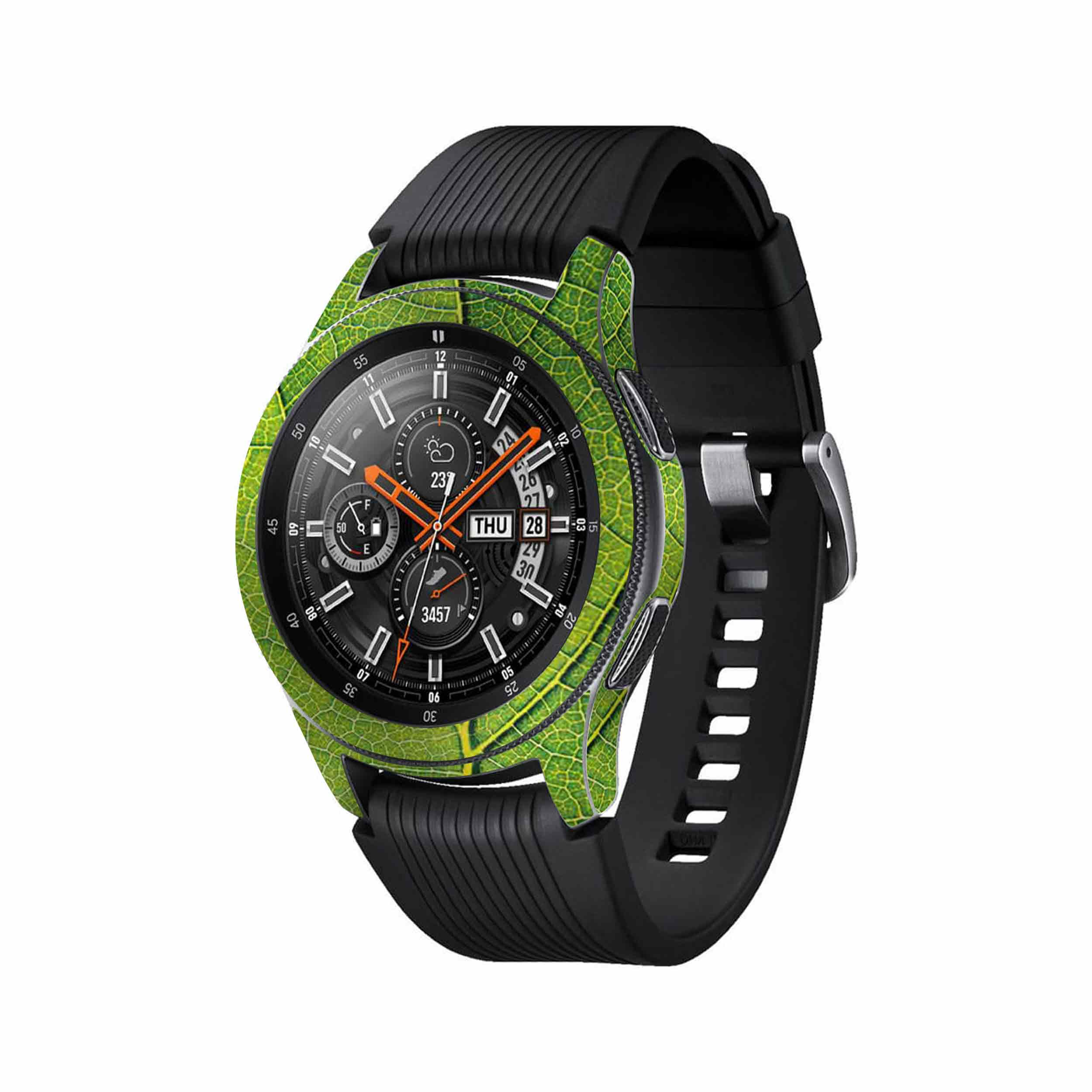 برچسب ماهوت طرح Leaf-Texture مناسب برای ساعت هوشمند سامسونگ Galaxy Watch 46mm