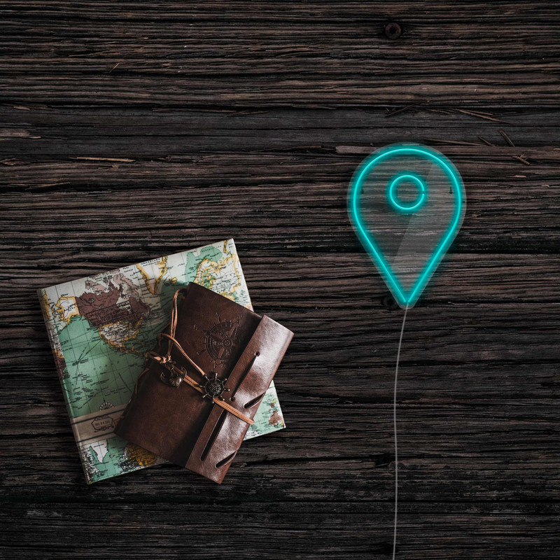 چراغ دیواری نئون دیزاین طرح Location_TBL
