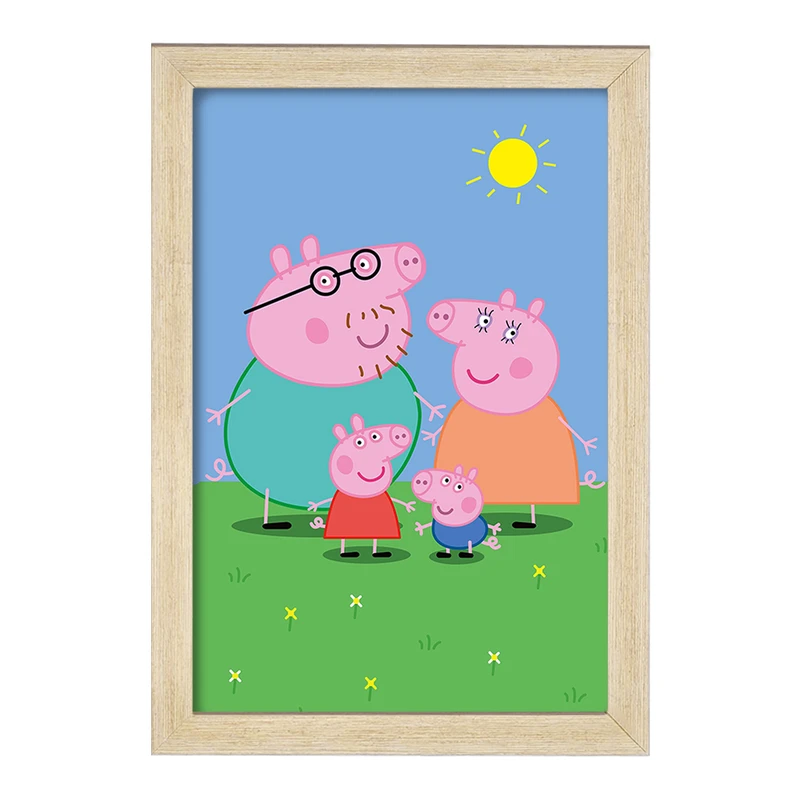 تابلو خندالو مدل خانواده پپا پیگ انیمیشن پپا پیگ Peppa pig  کد 22070