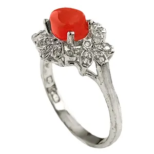 انگشتر نقره زنانه مدل عقیق یمنی YW4194