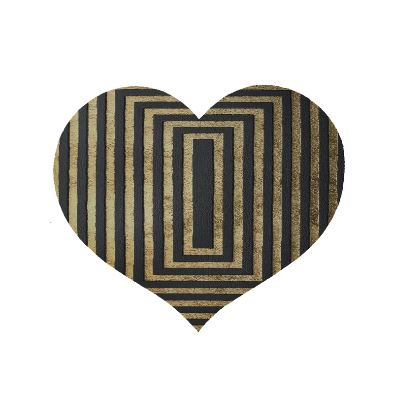 پادری مدل قلب طرح کلاسیک کد 8906 سایز 90x90 سانتی متر 