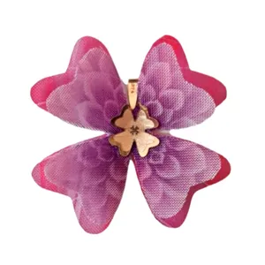 آویز گردنبند طلا 18 عیار زنانه مدل گل کد A1