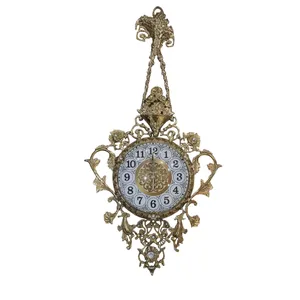 ساعت دیواری برنزی مدل گل رز کد S101