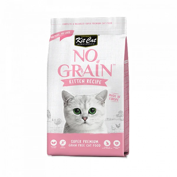 غذای خشک بچه گربه کیت کت مدل No Grain Kitten Recipe با طعم مرغ وزن 10 کیلوگرم