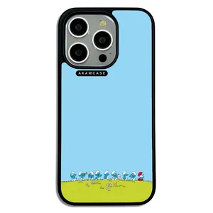 AKAM AMC-WA15PRO-SMURFS-10 Cover For Apple iPhone 15 Pro
