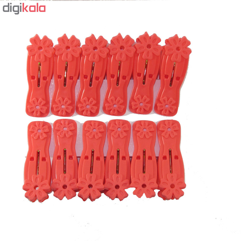 گیره لباس مدل flower pin بسته ۱۲ عددی