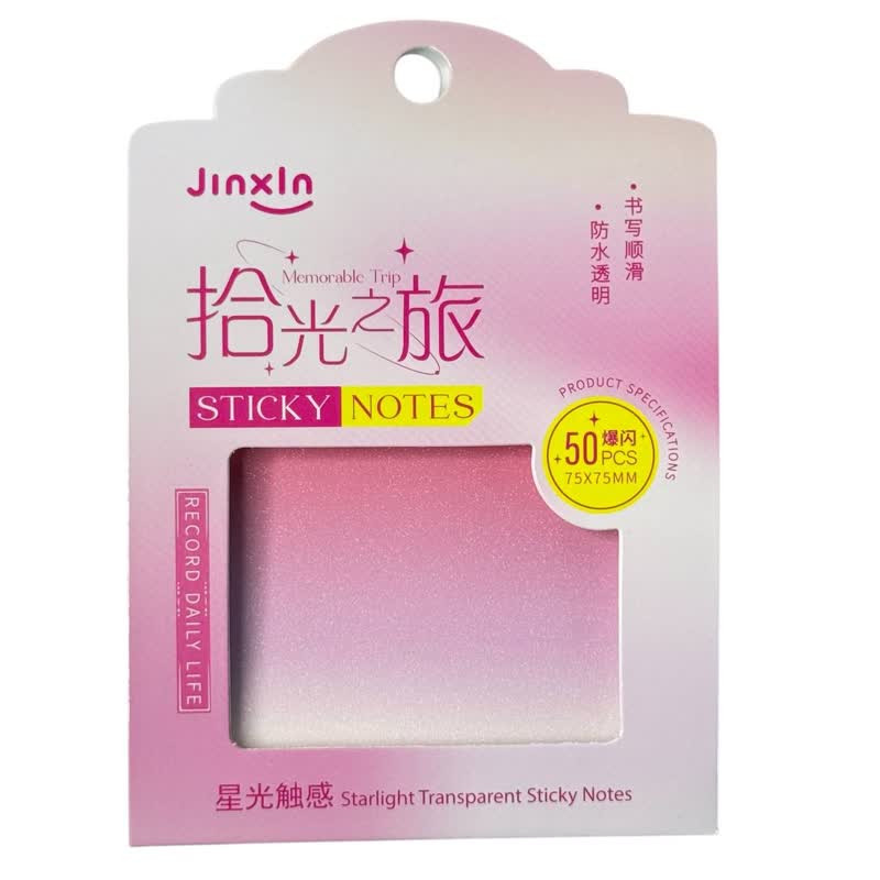 کاغذ یادداشت مدل چسب دار  اکلیلی شفاف