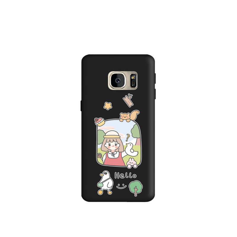 کاور طرح دختر جنگل کد m2500 مناسب برای گوشی موبایل سامسونگ Galaxy S7 Edge 