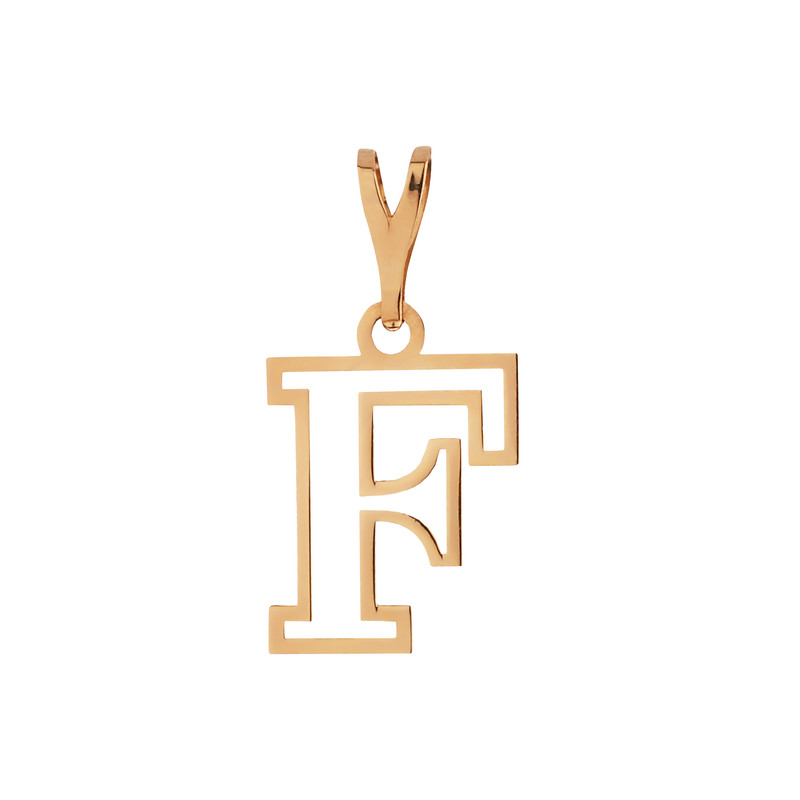 آویز گردنبند طلا 18 عیار زنانه مایا ماهک طرح F مدل MM2105