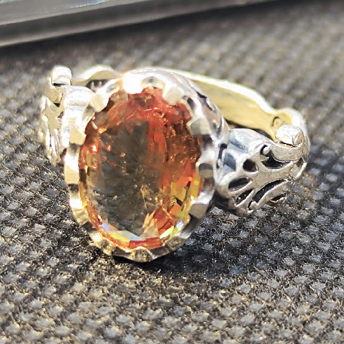 انگشتر نقره مردانه نقره جات بافندگان مدل الکساندریت کد 258 انگشتر نقره مردانه نقره جات بافندگان مدل الکساندریت کد 258